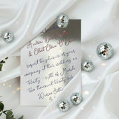 Romantic Spring Wedding Mauve, Purple & Silver Folie Uitnodiging