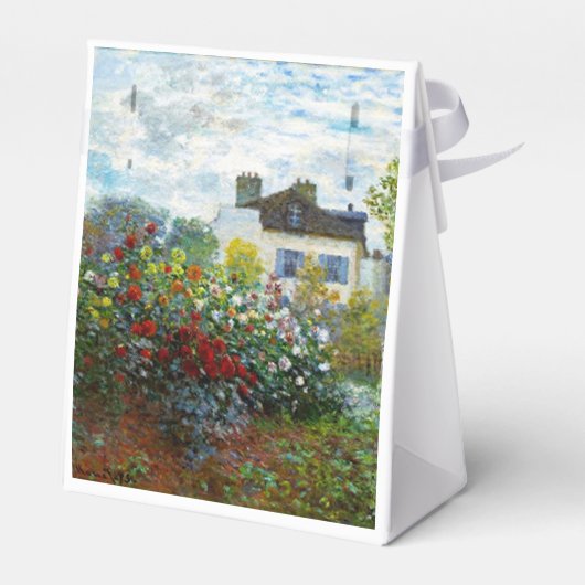 Romantic Spring Wedding  Monet Garden Bedankdoosjes (Achterkant)