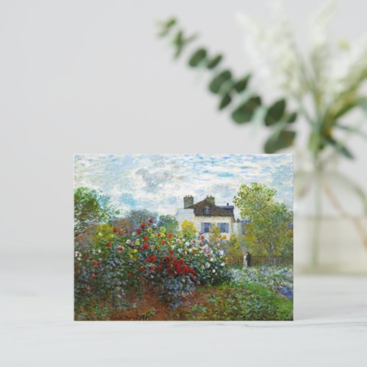 Romantic Spring Wedding  Monet Garden Briefkaart (Staand voorkant)