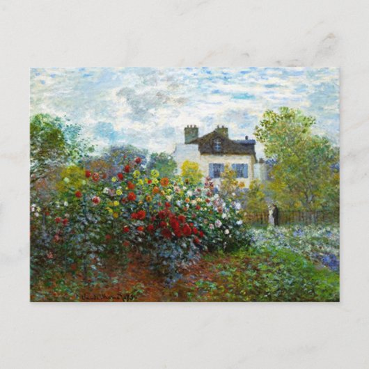Romantic Spring Wedding  Monet Garden Briefkaart (Voorkant)