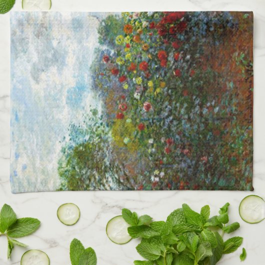 Romantic Spring Wedding  Monet Garden Theedoek (Gevouwen)