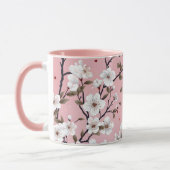 Romantic Springtime Cherry Blossoms Japandi Floral Mok (Links)