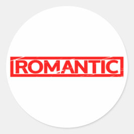 Romantic Stamp Ronde Sticker