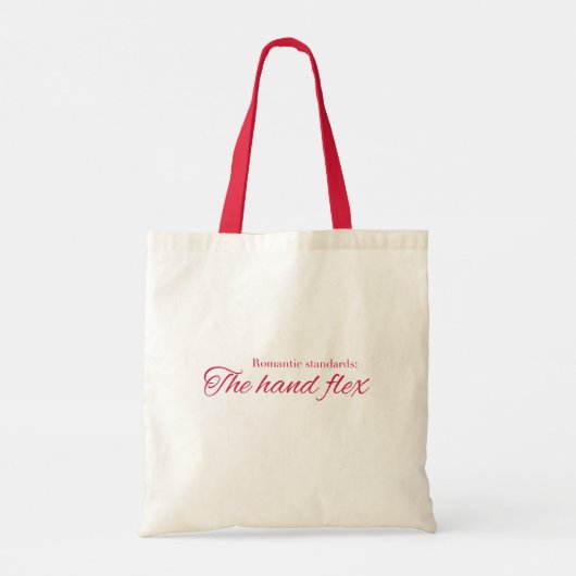 Romantic standards:  The hand flex - Pride & Preju Tote Bag (Achterkant)