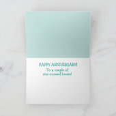 Romantic Starfish Jubileum Kaart (Binnen)