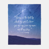 Romantic Stars Cummings Quote Fleece Deken (Voorkant)