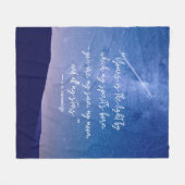 Romantic Stars Cummings Quote Fleece Deken (Voorkant (Horizontaal))