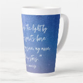 Romantic Stars Cummings Quote Latte Mok (Rechterhoek)