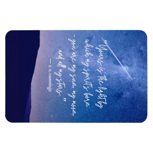 Romantic Stars Cummings Quote Magneet (Horizontaal)