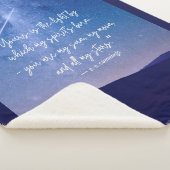 Romantic Stars Cummings Quote Sherpa Deken (3/4)