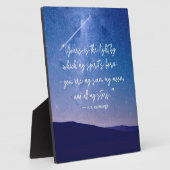 Romantic Stars Cummings Quote Tabletop Fotoplaat (Zijkant)