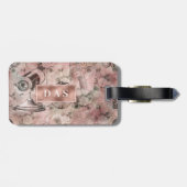 Romantic Steampunk | Ephemera-monogram Bagagelabel (Achterkant horizontaal)