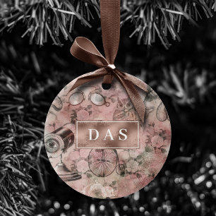 Romantic Steampunk    Ephemera-monogram Keramisch Ornament