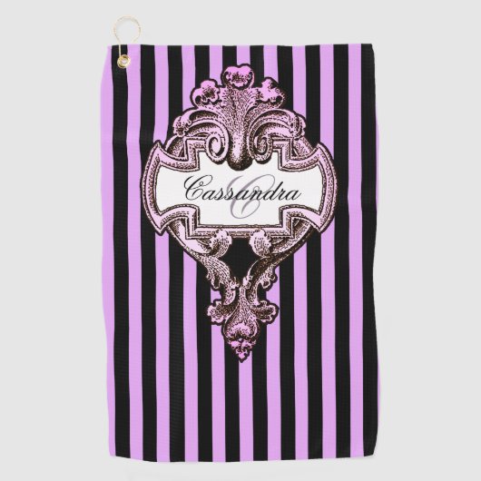 Romantic Steampunk Gothic Gepersonaliseerd Golfhanddoek (Voorkant)
