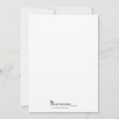 Romantic Stroll Monogram Gray Wedding Uitnodiging (Achterkant)