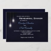 Romantic Strret Light Blue Rehearsal Dinner Card Kaart (Voorkant / Achterkant)