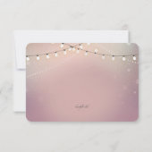 Romantic Strung Lights Reply Kaarten (Achterkant)
