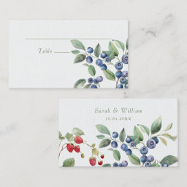 Romantic summer berries Wedding Place Card Plaatskaartje