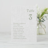 Romantic summer berries Wedding Table Seating Card Kaart (Staand voorkant)
