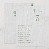 Romantic summer berries Wedding Table Seating Card Kaart (Voorkant / Achterkant)