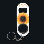 Romantic Sunflower Quote - Bottle Opener Mini Flessenopener<br><div class="desc">U kunt dit prachtige ontwerp aanpassen met uw woorden,  naam of initiaal.</div>