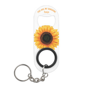 Romantic Sunflower Quote - Bottle Opener Mini Flessenopener