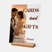 Romantic Sunset Beach Wedding Vows  Acryl Bord (Hoek)