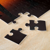 Romantic Sunset Dancing Couple Jigzaag Puzzle Legpuzzel (Zijkant)