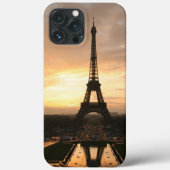 Romantic Sunset Eiffel Tower Paris Frankrijk Case-Mate iPhone Case (Achterkant)