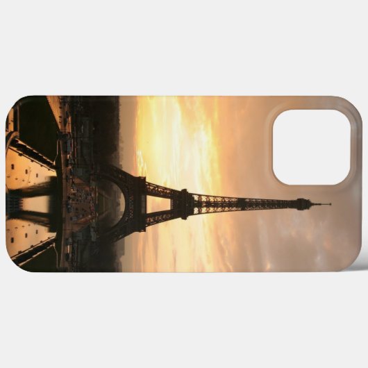  Romantic Sunset Eiffel Tower Paris Frankrijk Case-Mate iPhone Case (Achterkant (horizontaal))