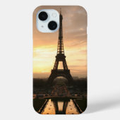 Romantic Sunset Eiffel Tower Paris Frankrijk Case-Mate iPhone Case (Achterkant)