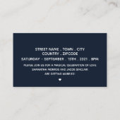 Romantic Sunset, Engagement Party Ticket Invite Informatiekaartje (Achterkant)