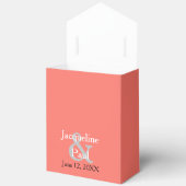 Romantic Sunset Hearts Coral Bedankdoosjes (Open)