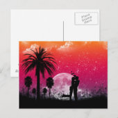 Romantic Sunset in het Palms-Briefkaart Briefkaart (Voorkant / Achterkant)