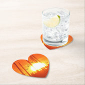 Romantic Sunset LOVE Heart Onderzetter (Insitu)