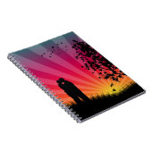 Romantic Sunset notebook Notitieboek (Rechterzijde)