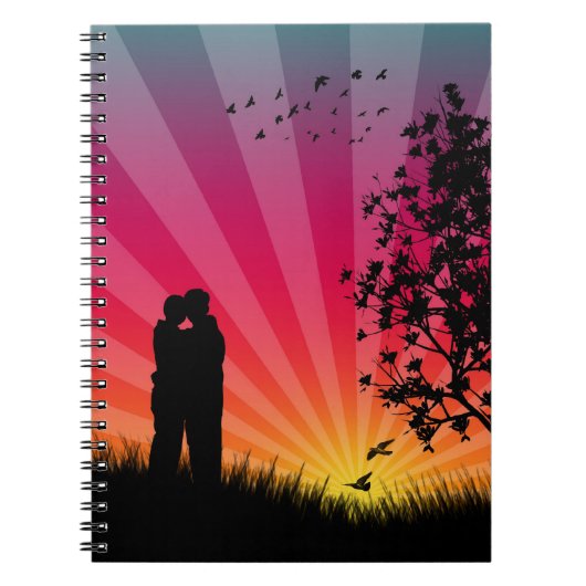 Romantic Sunset notebook Notitieboek (Voorkant)