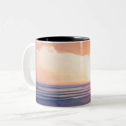 Romantic Sunset Tweekleurige Koffiemok (Voorkant links)