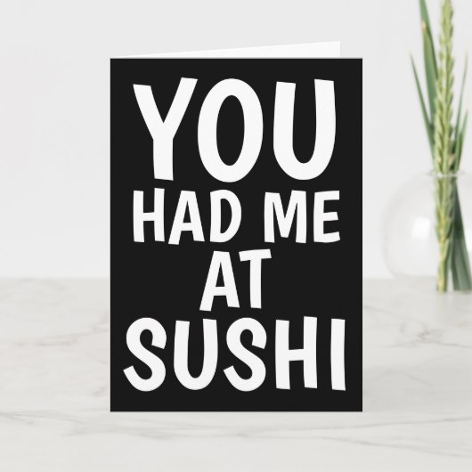 ROMANtIC SUSHI-WENSKAARTEN Kaart (Voorkant)