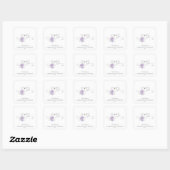 Romantic Swan Couple Heart Floral Wedding Stickers (Vel)