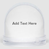 Romantic Swans in a Winter Wonderland Sneeuwbol (Achterkant)