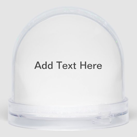 Romantic Swans in a Winter Wonderland Sneeuwbol (Achterkant)