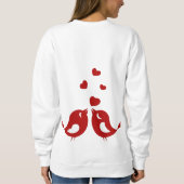 Romantic Sweeping Heart zijn mijn Valentijn Tortel Trui (Achterkant)