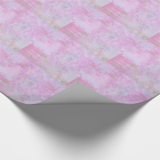 Romantic Sweet Happy Nieuwjaar 2016 Zachte Roze Cadeaupapier (Hoek)