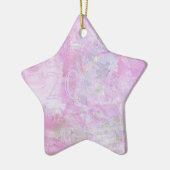 Romantic Sweet Happy Nieuwjaar 2016 Zachte Roze Keramisch Ornament (Links)