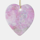 Romantic Sweet Happy Nieuwjaar 2016 Zachte Roze Keramisch Ornament (Rechts)