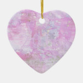 Romantic Sweet Happy Nieuwjaar 2016 Zachte Roze Keramisch Ornament (Voorkant)