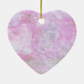 Romantic Sweet Happy Nieuwjaar 2016 Zachte Roze Keramisch Ornament (Achterkant)