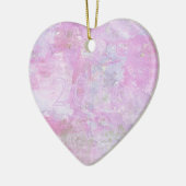 Romantic Sweet Happy Nieuwjaar 2016 Zachte Roze Keramisch Ornament (Links)