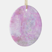 Romantic Sweet Happy Nieuwjaar 2016 Zachte Roze Keramisch Ornament (Rechts)